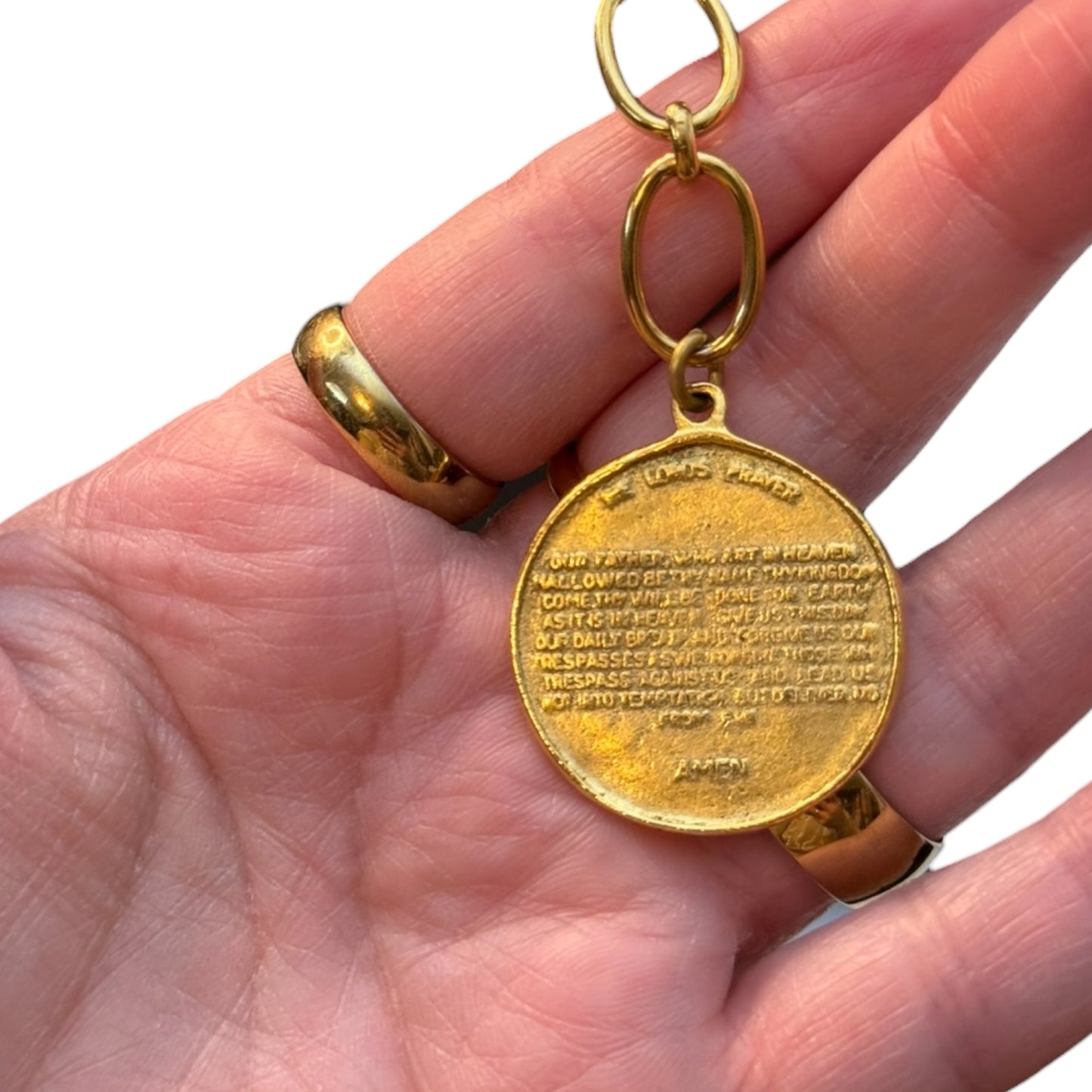 The Lord’s Prayer Coin Cross Necklace