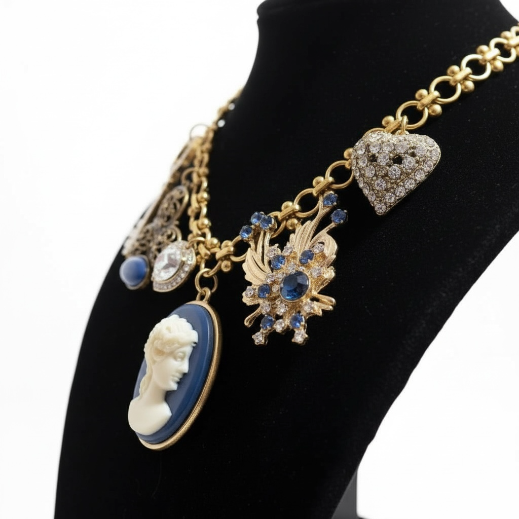 The Sapphire Secrets Charm Necklace