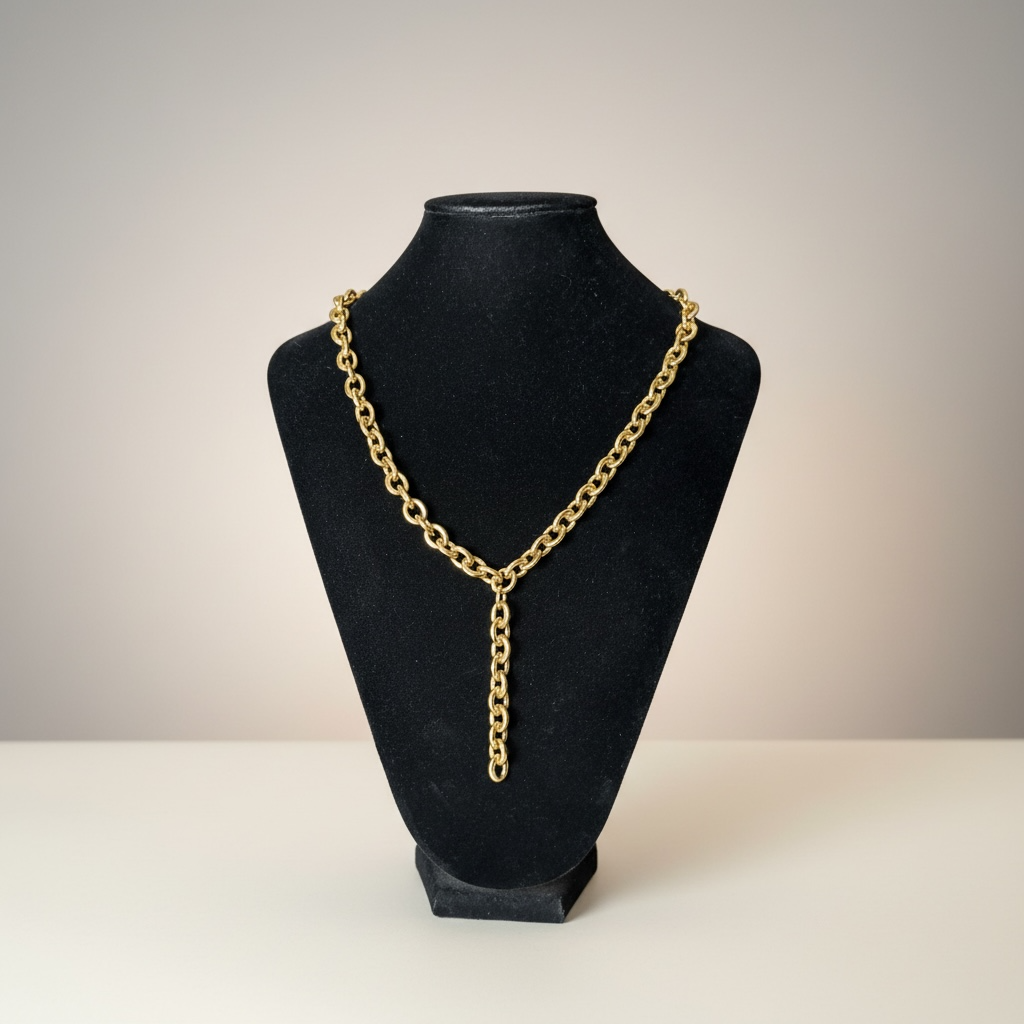 Chunky Gold Lariat