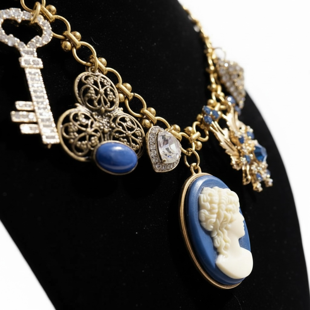 The Sapphire Secrets Charm Necklace