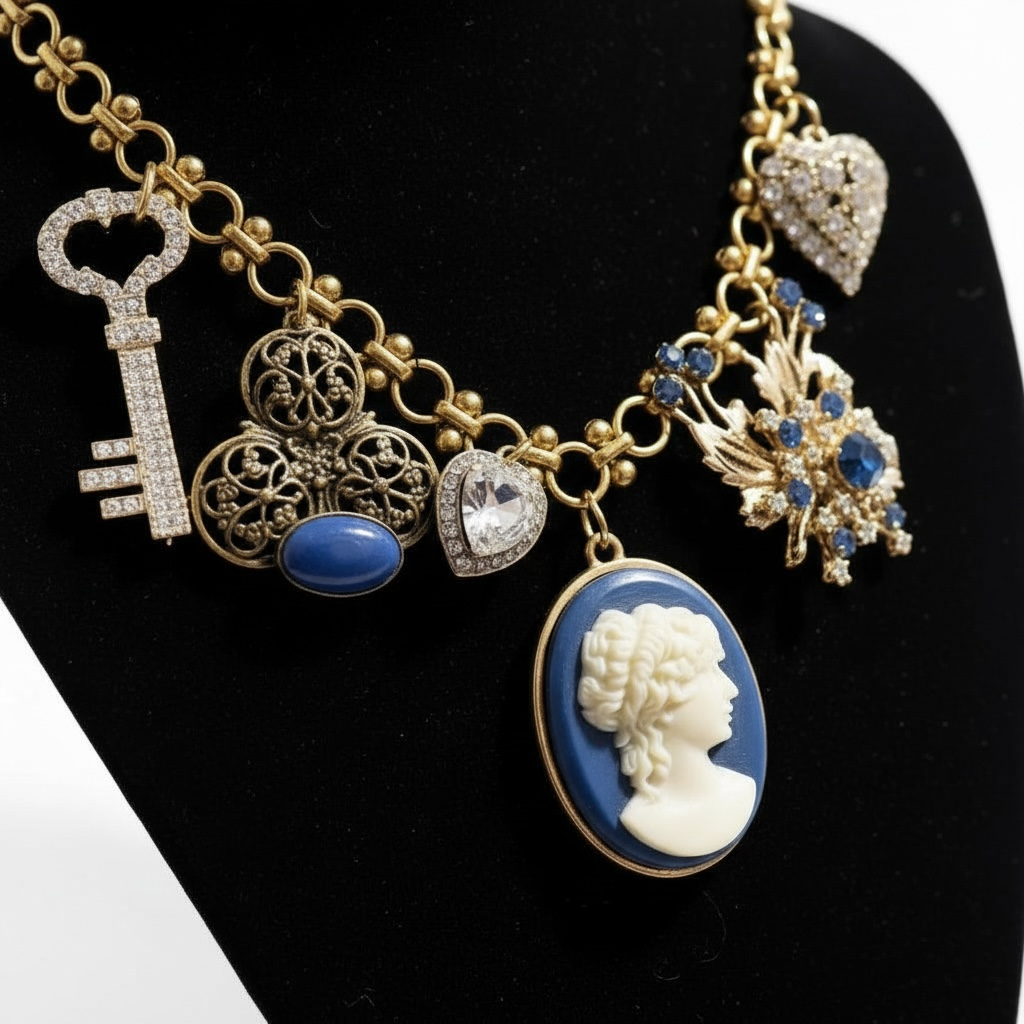 The Sapphire Secrets Charm Necklace