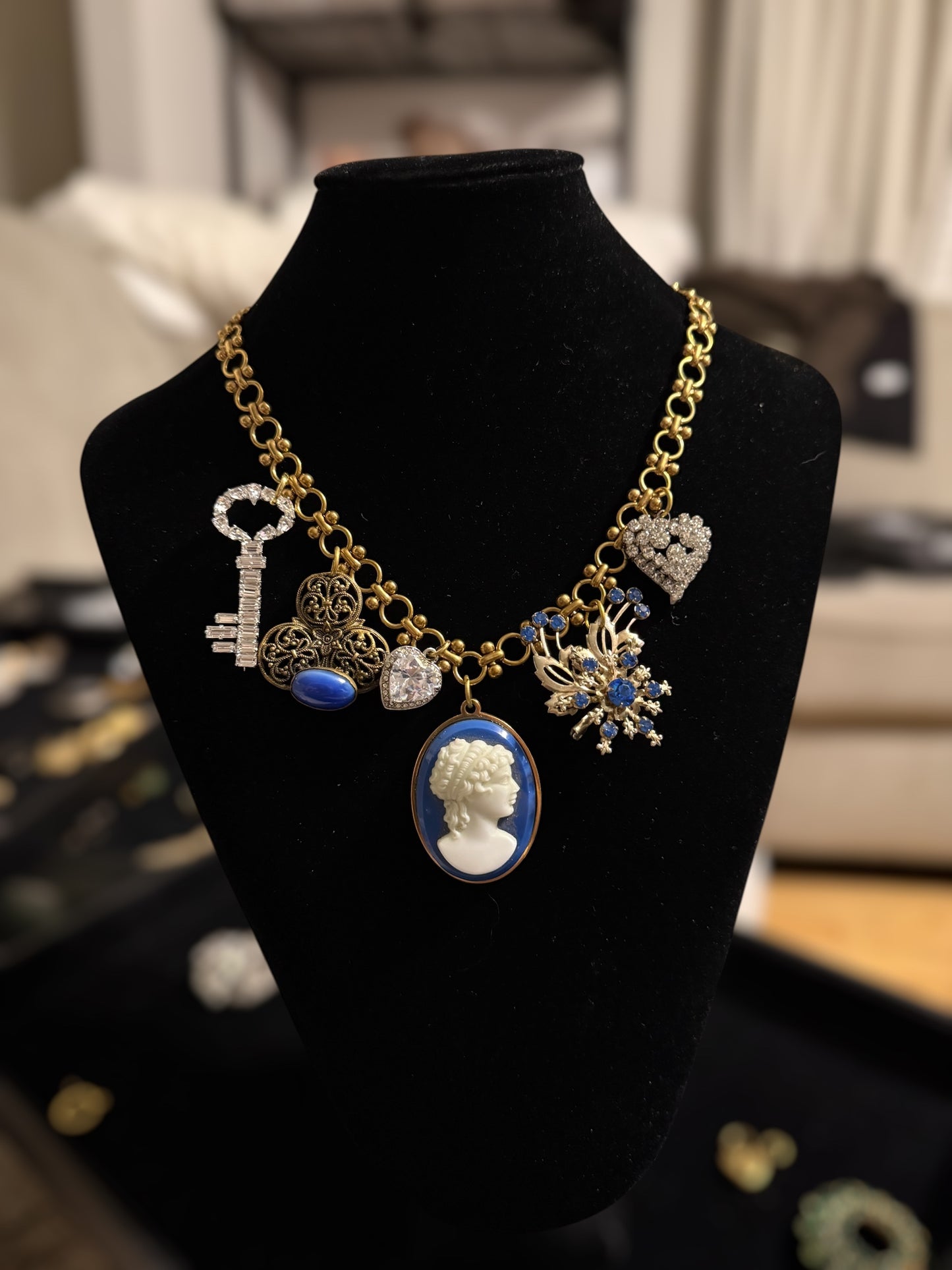 The Sapphire Secrets Charm Necklace