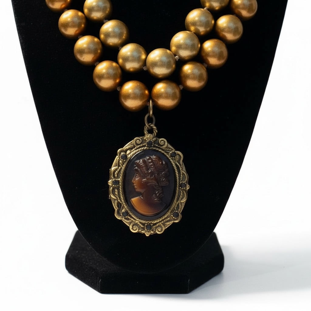 Golden Pearl Majesty Locket
